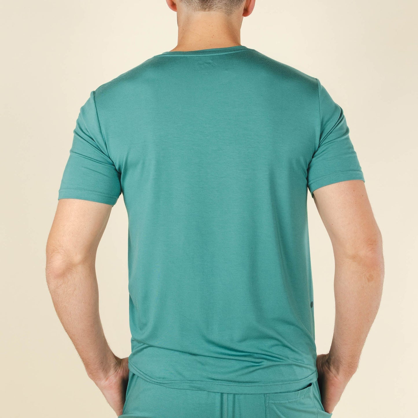 The Curacao | Teal SleepDeep™ Men’s Pajama Shirt-3