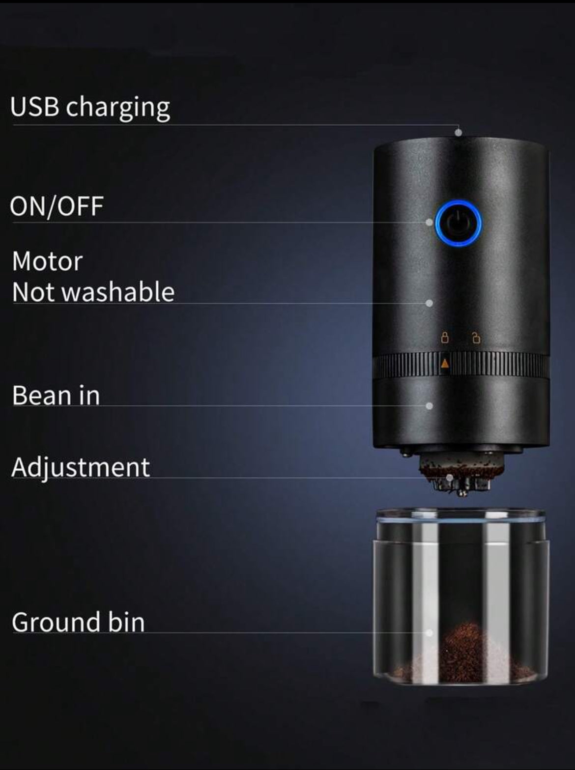 Portable Electric Coffee Grinder