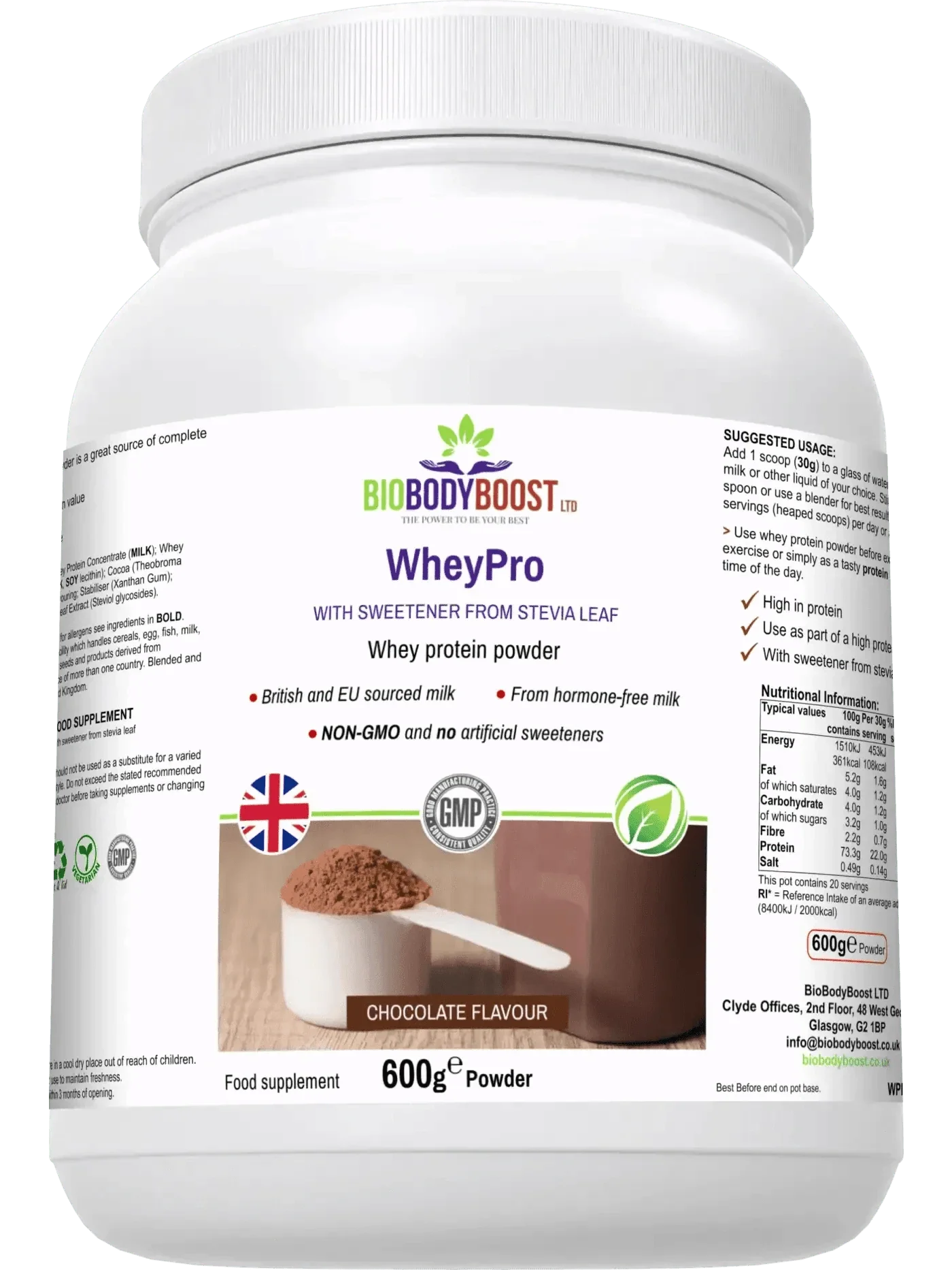 WheyPro - Chocolate Whey Protein Powder-3