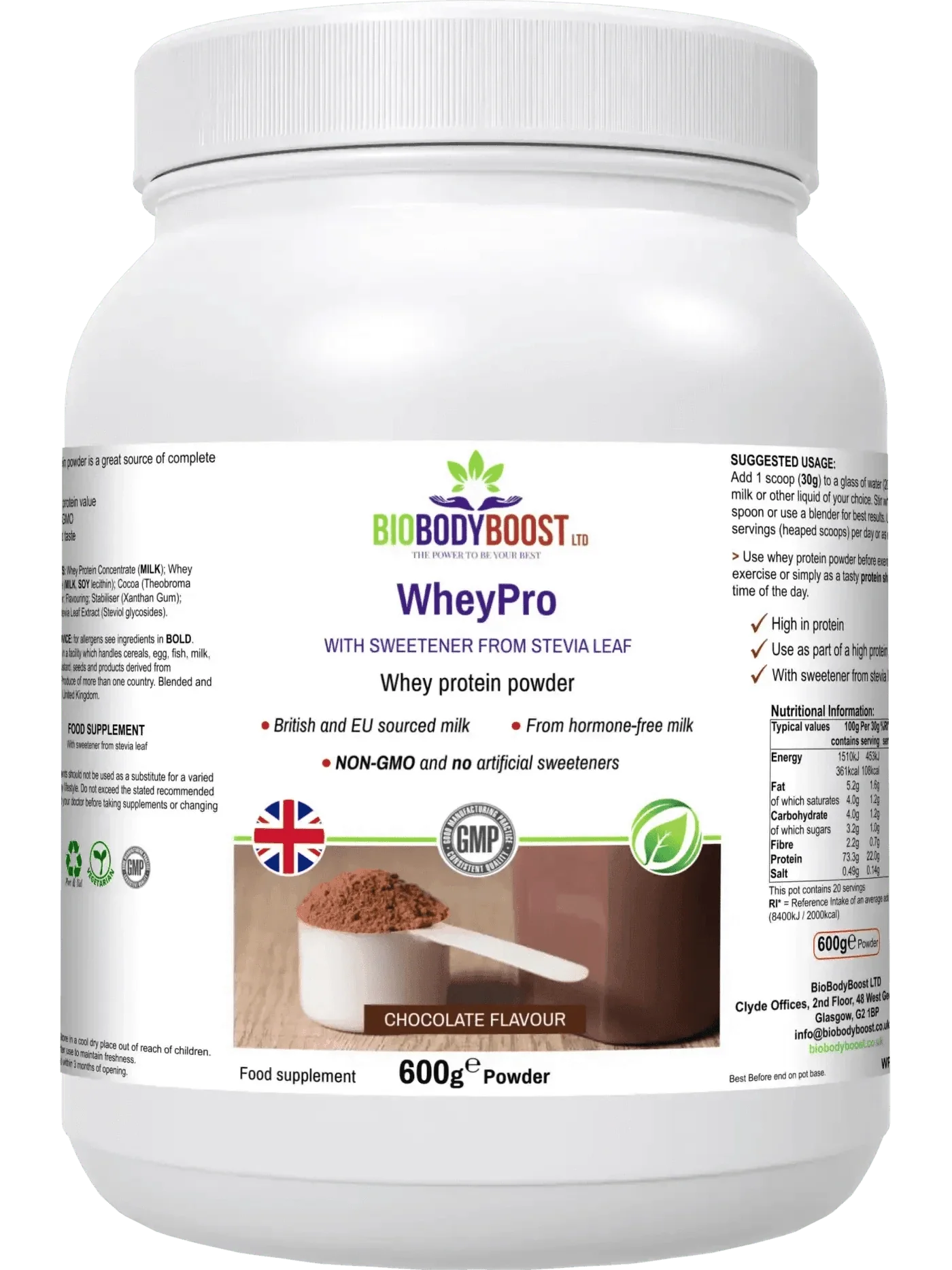 WheyPro - Chocolate Whey Protein Powder-0