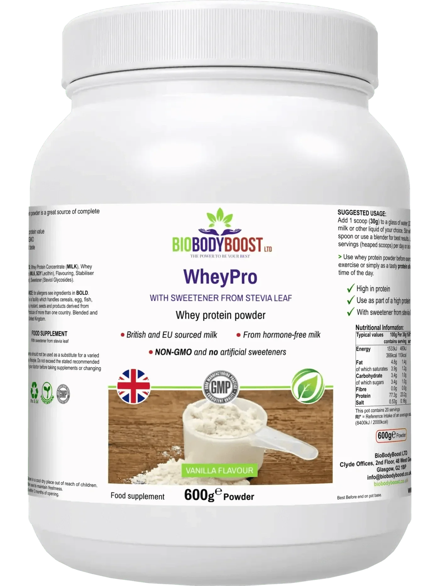 WheyPro Vanilla - Whey Protein Powder-0