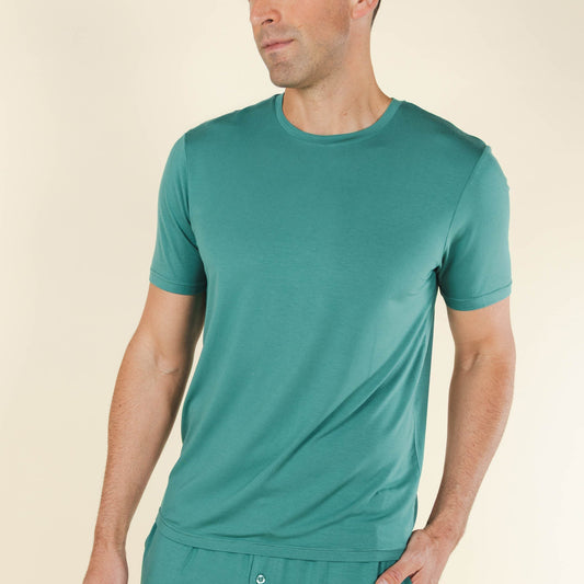The Curacao | Teal SleepDeep™ Men’s Pajama Shirt-0